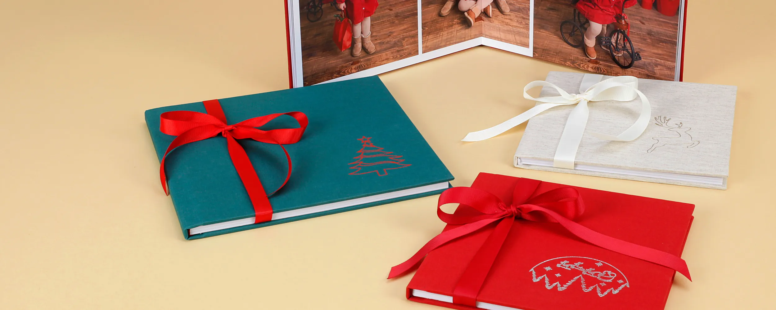 Eco Christmas Book with stamping