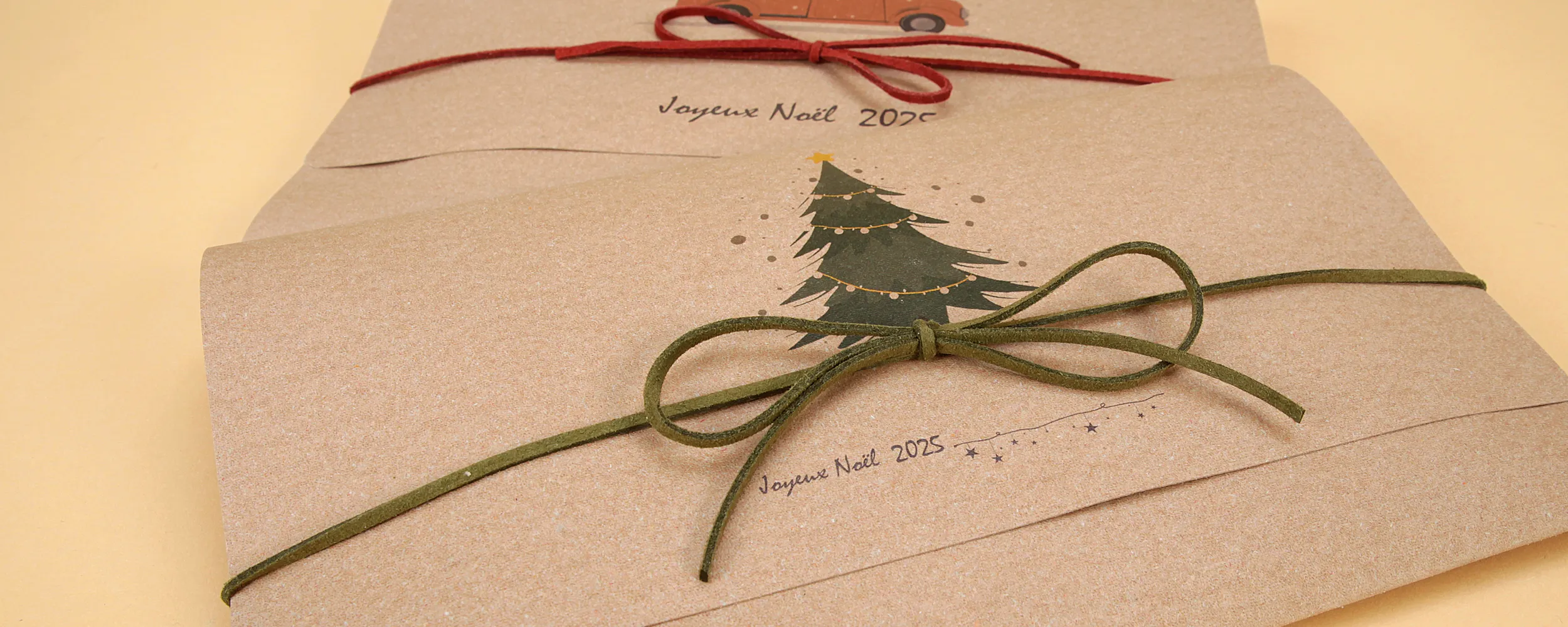 Christmas Sobres pell reciclada