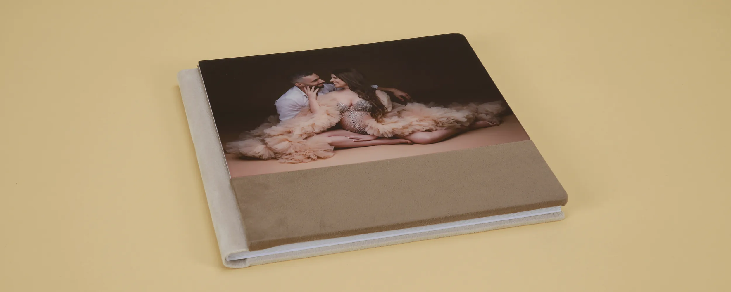 Álbum Tapa Metacrilato combinada con material