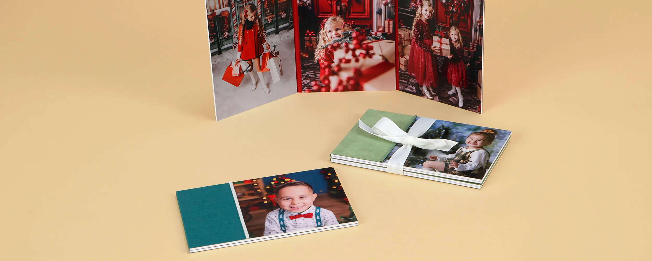 Weihnachts-Diptychen, -Triptychen und -Quadriptychen mit Textur