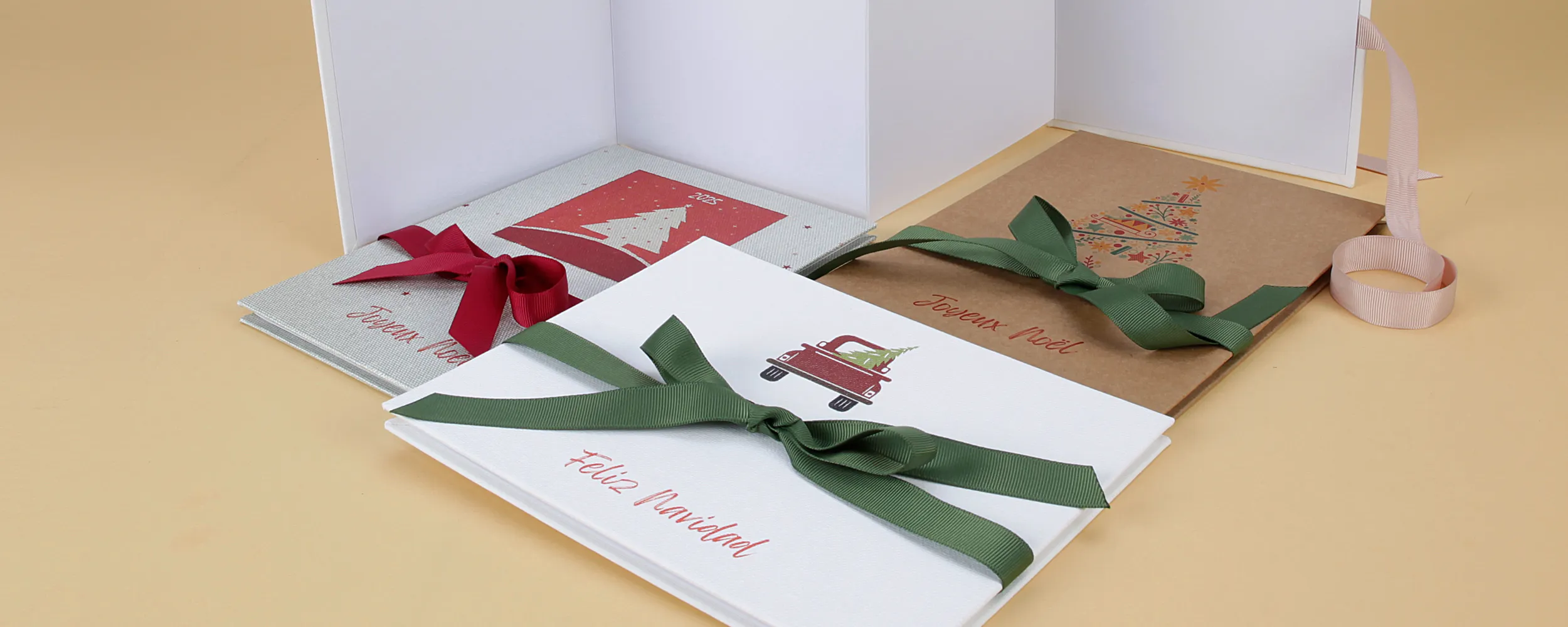 Christmas Acordeón Analogico Folio Ribbon SENZA FOTO