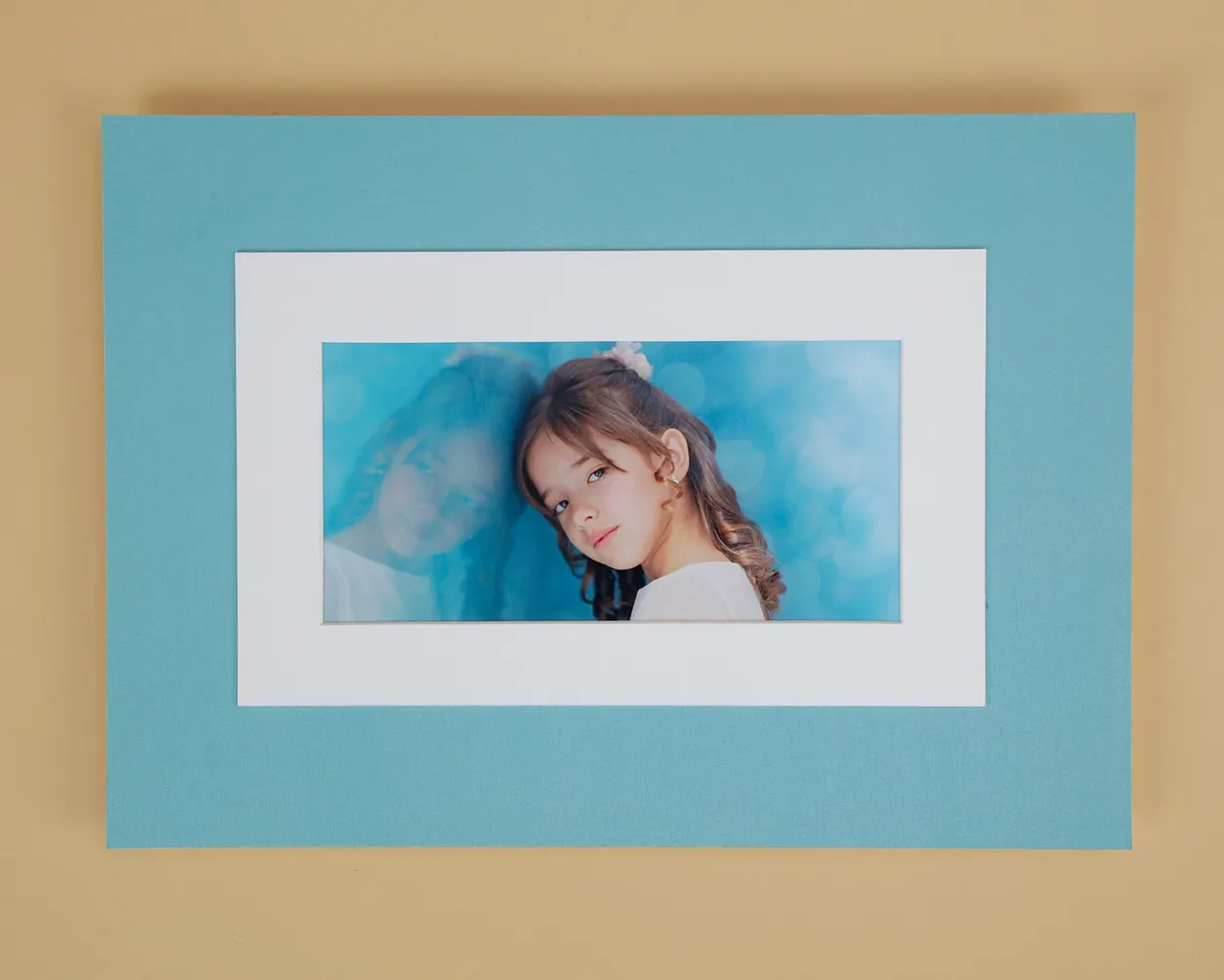 Cuadro passe-partout y textura