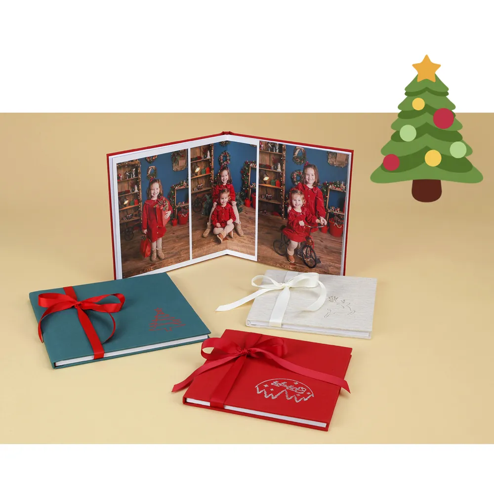 Eco Christmas Book con stamping