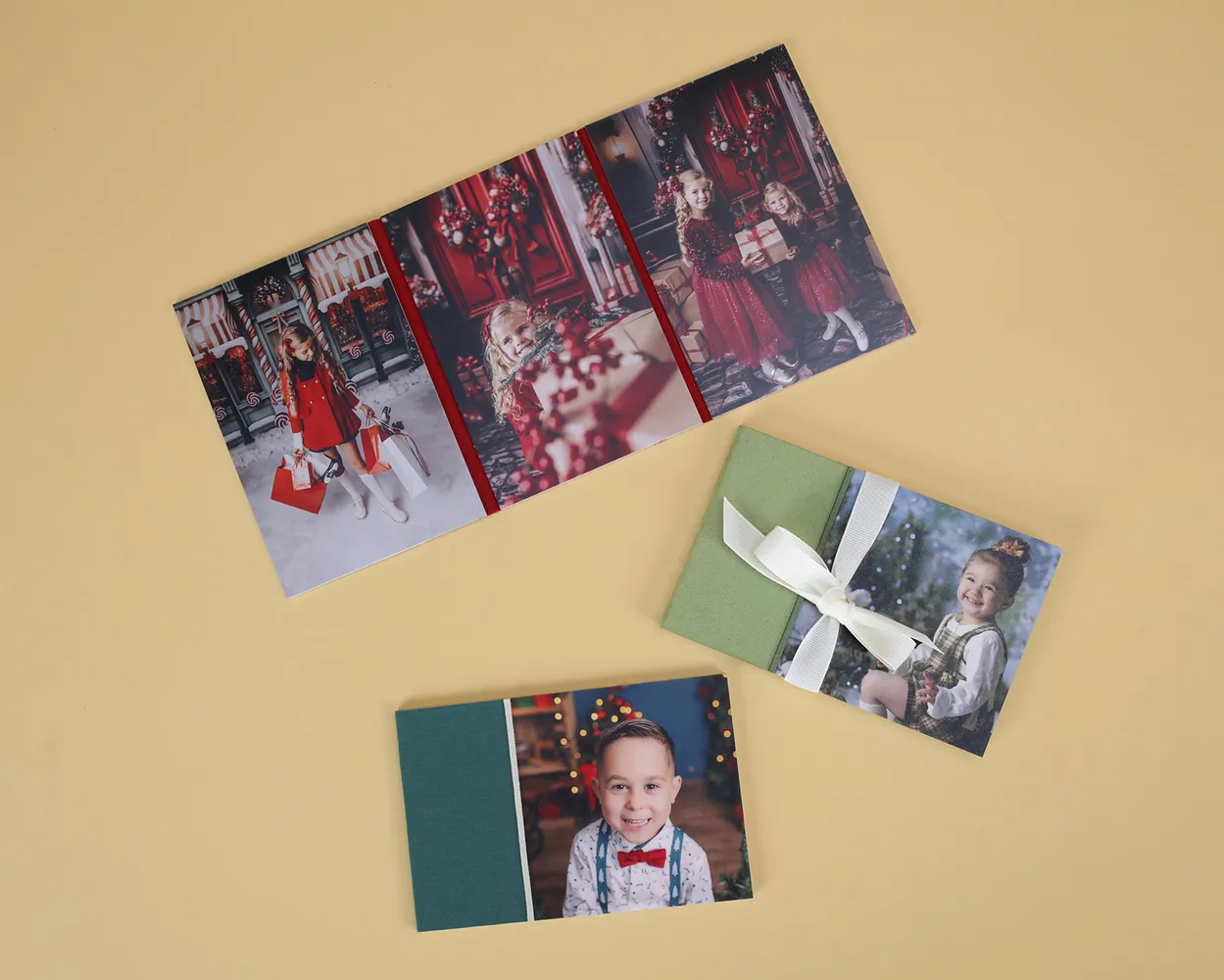 Christmas Dípticos Trípticos y Cuadrípticos con Textura