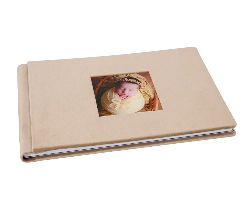 Álbum com janela de metacrilato