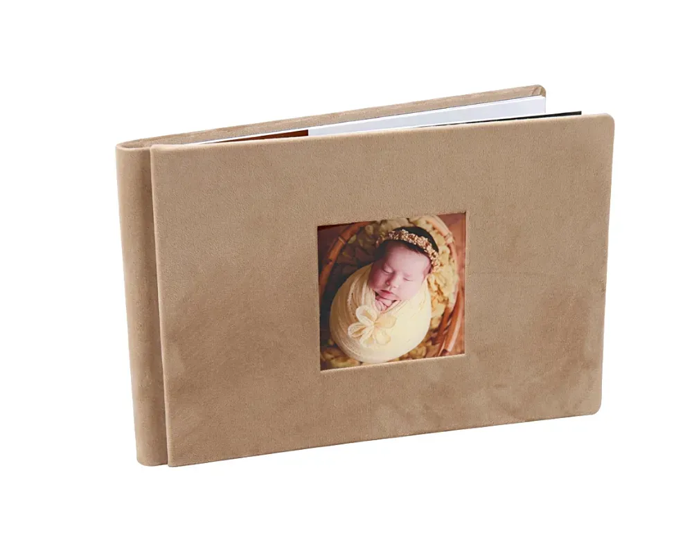 Álbum com janela de metacrilato