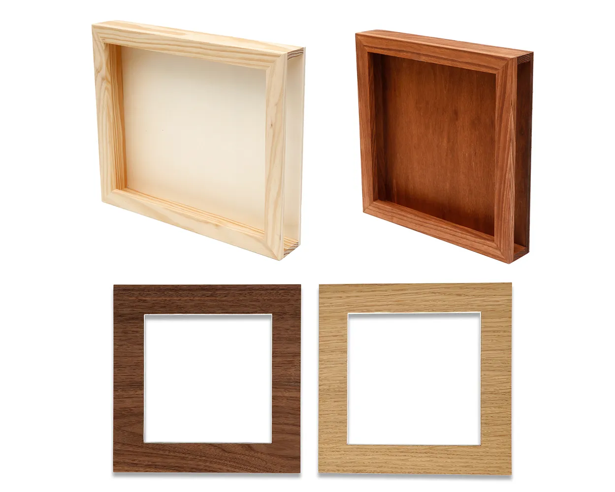 Caja madera marco<br>Passe Partout<br>Sin foto
